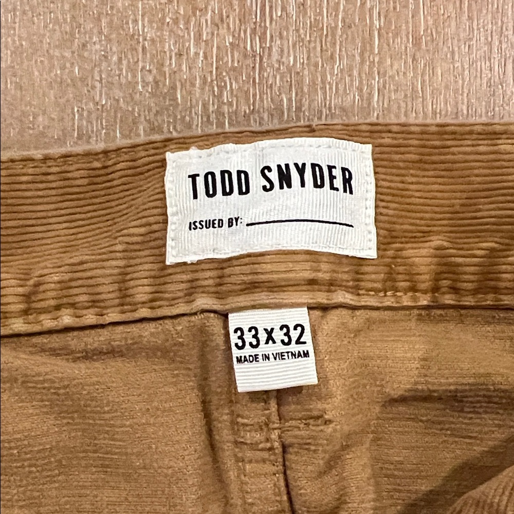 Todd Snyder 33x32 Slim Fit 5-Pocket Corduroy Pants - Picture 2 of 8